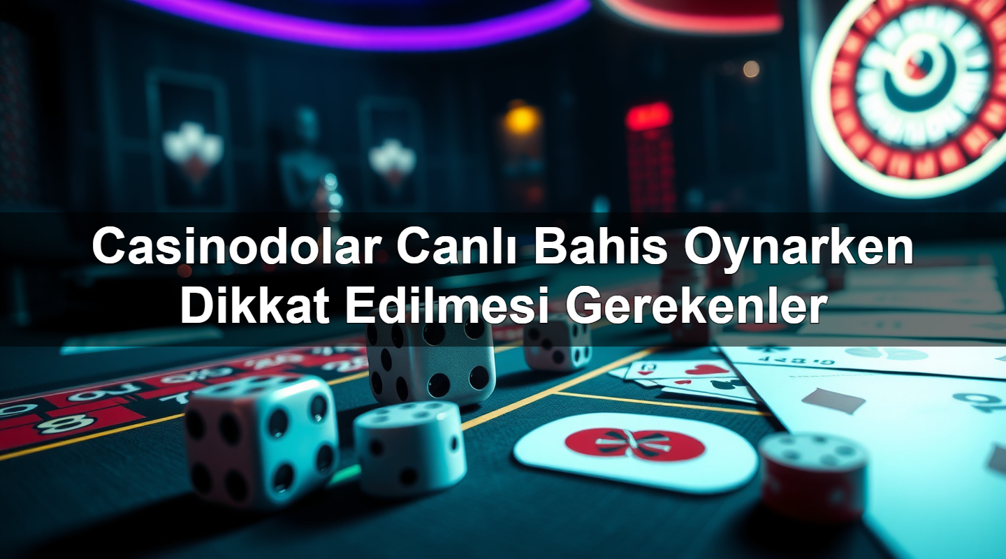 Casinodolar Canlı Bahis Oynarken Dikkat Edilmesi Gerekenler 2 Casinodolar Canlı Bahis Oynarken Dikkat Edilmesi Gerekenler